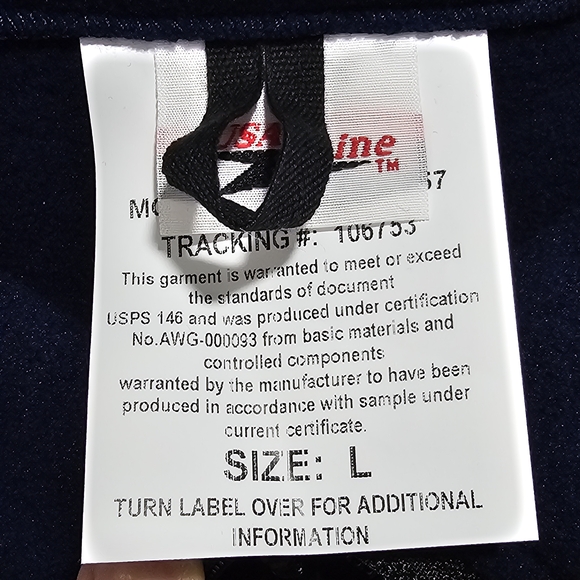 USPS Postal Medium Weight Fleece Jacket Size L - Picture 5 of 5